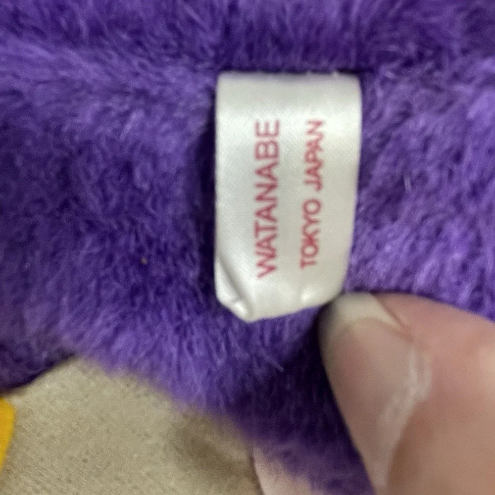 Purple Bat W/sounds Plush Watanabe Tokyo Japan 